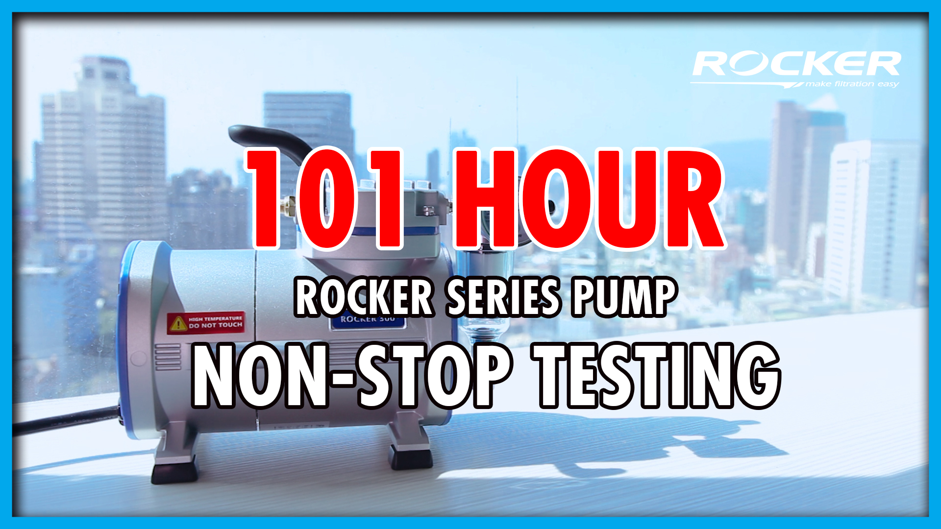 ROCKER 極限實驗室: Rocker系列真空幫浦挑戰101小時不停機